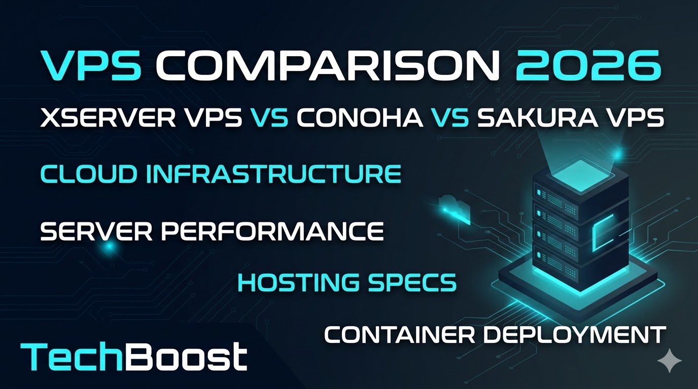 VPSサーバー比較2026年版【XServerVPS vs ConoHa vs さくらVPS】徹底比較