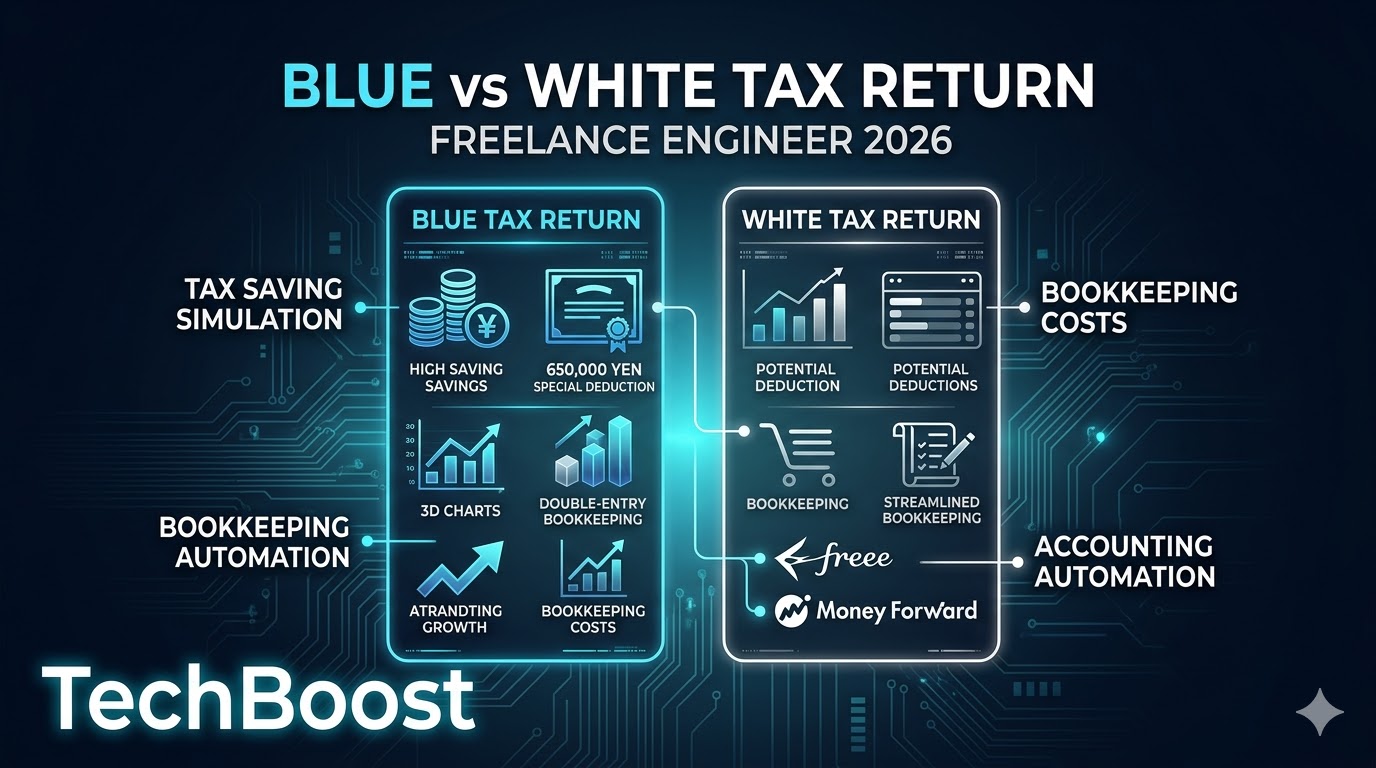 青色申告 vs 白色申告 エンジニア向け徹底比較2026
