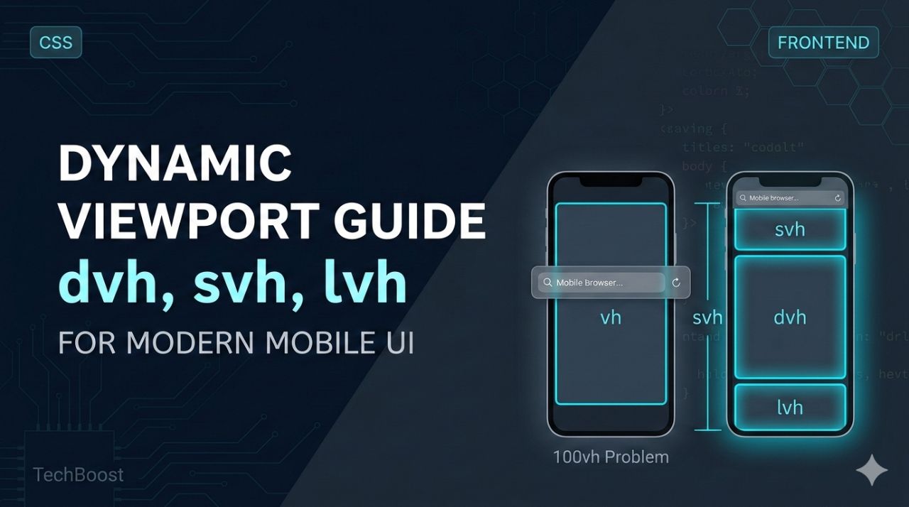 CSS動的ビューポート単位（dvh, svh, lvh）実践ガイド - モバイルUIの新標準