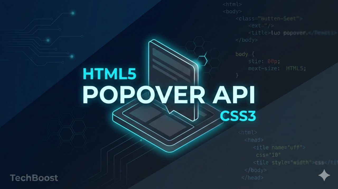Popover API完全ガイド: JavaScriptなしのポップオーバー実装
