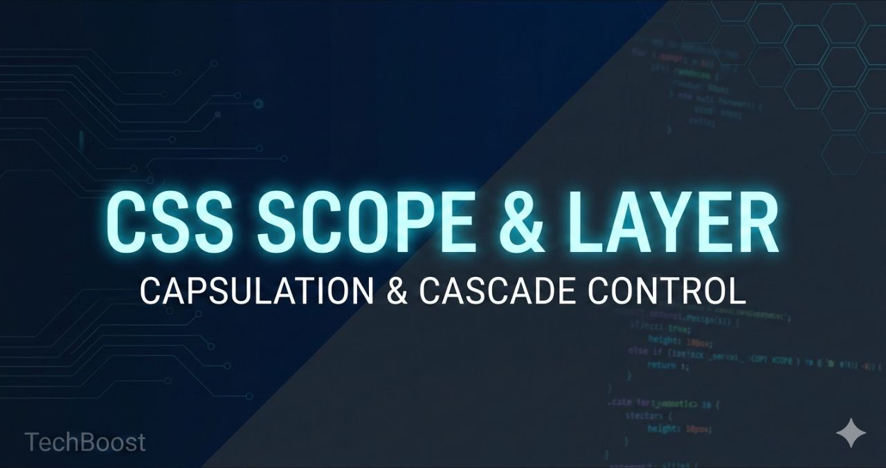 CSS @scope と @layer実践: スタイルのカプセル化とカスケード制御