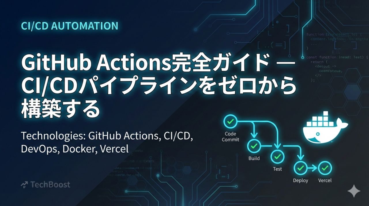 GitHub Actions完全ガイド — CI/CDパイプラインをゼロから構築する