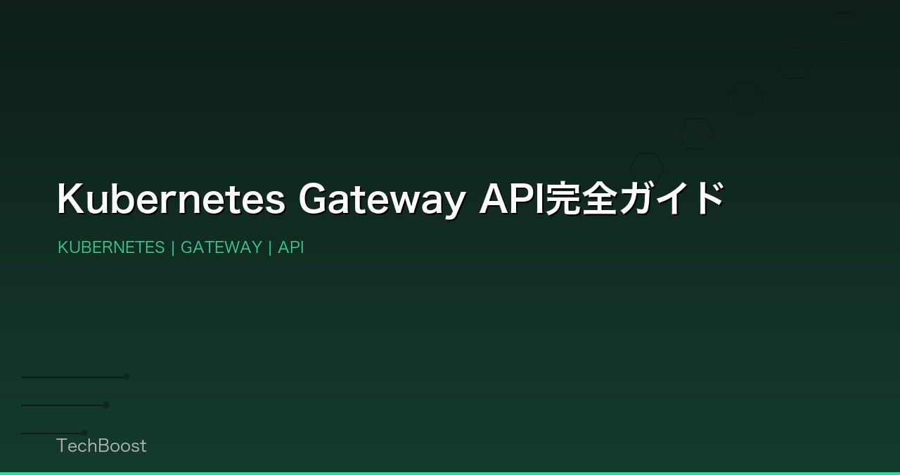 Kubernetes Gateway API完全ガイド
