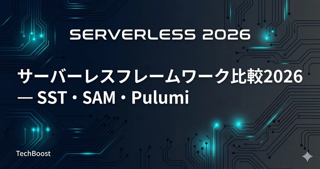 サーバーレスフレームワーク比較2026 — SST・SAM・Pulumi・Serverless FWの選び方