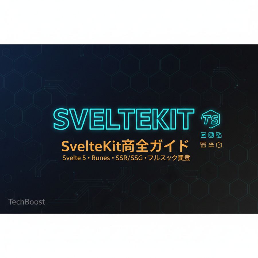 SvelteKit完全ガイド — Svelte 5・Runes・SSR/SSG・フルスタック開発