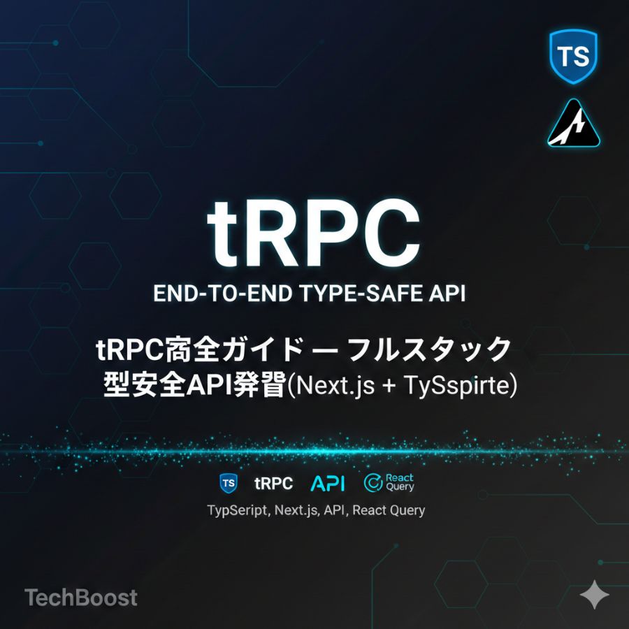 tRPC完全ガイド — フルスタック型安全API開発（Next.js + TypeScript）