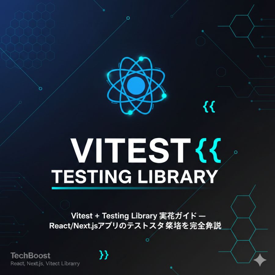 Vitest + Testing Library 実践ガイド — React/Next.jsアプリのテスト戦略を完全解説